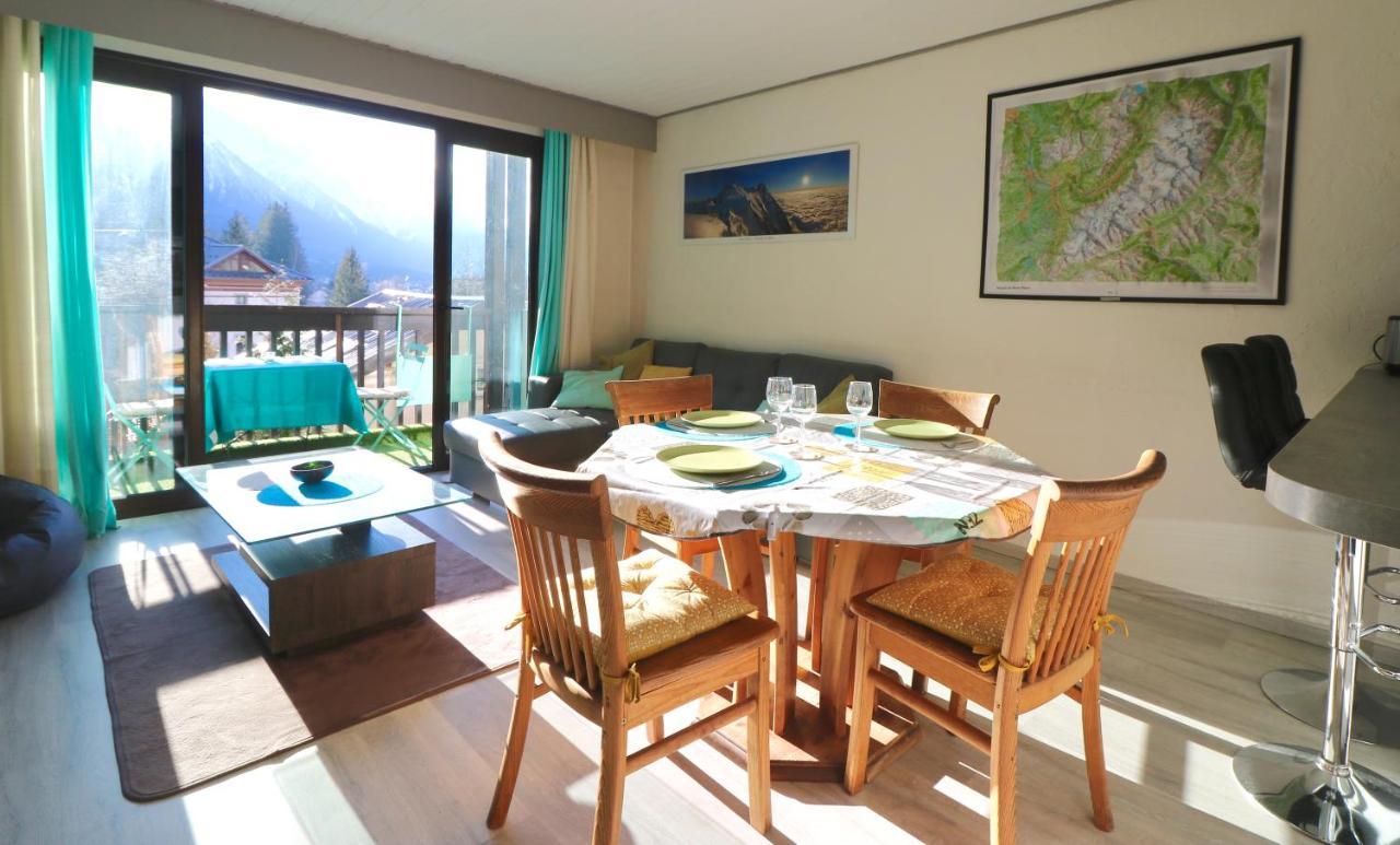 Chamonix centre, 51m2, vue Mt Blanc, 2 à 6 pers, 2 balcons Exterior foto