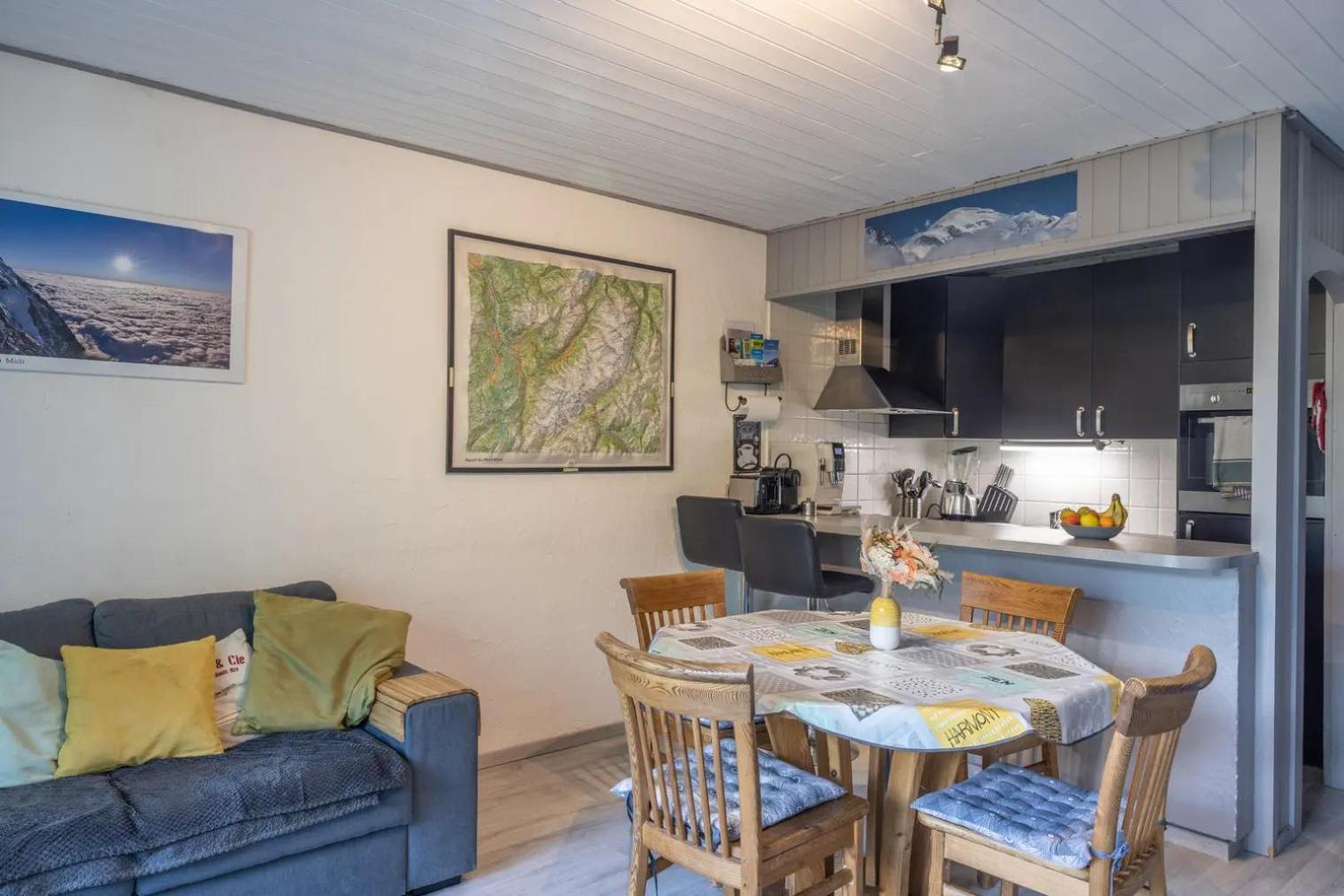 Chamonix centre, 51m2, vue Mt Blanc, 2 à 6 pers, 2 balcons Exterior foto